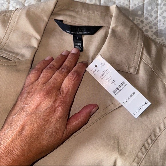 White House Black Market khaki blazer 4 - Picture 6 of 12